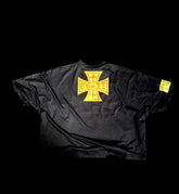 MadeByTrezz - Garçons en Mouvement “Burning Eagle” Oversized Cropped Heavyweight Tee